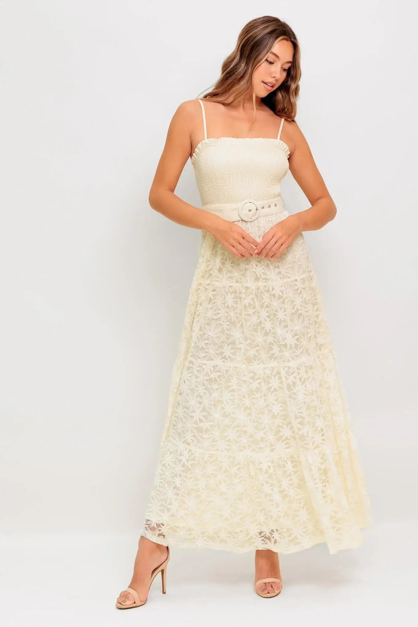 PARADISE AWAITS WOVEN LACE ANKLE DRESS - Flying Tomato - Flyclothing LLC
