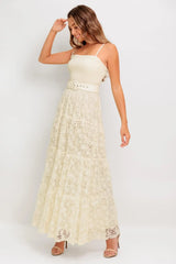 PARADISE AWAITS WOVEN LACE ANKLE DRESS - Flying Tomato - Flyclothing LLC