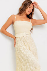PARADISE AWAITS WOVEN LACE ANKLE DRESS - Flying Tomato - Flyclothing LLC