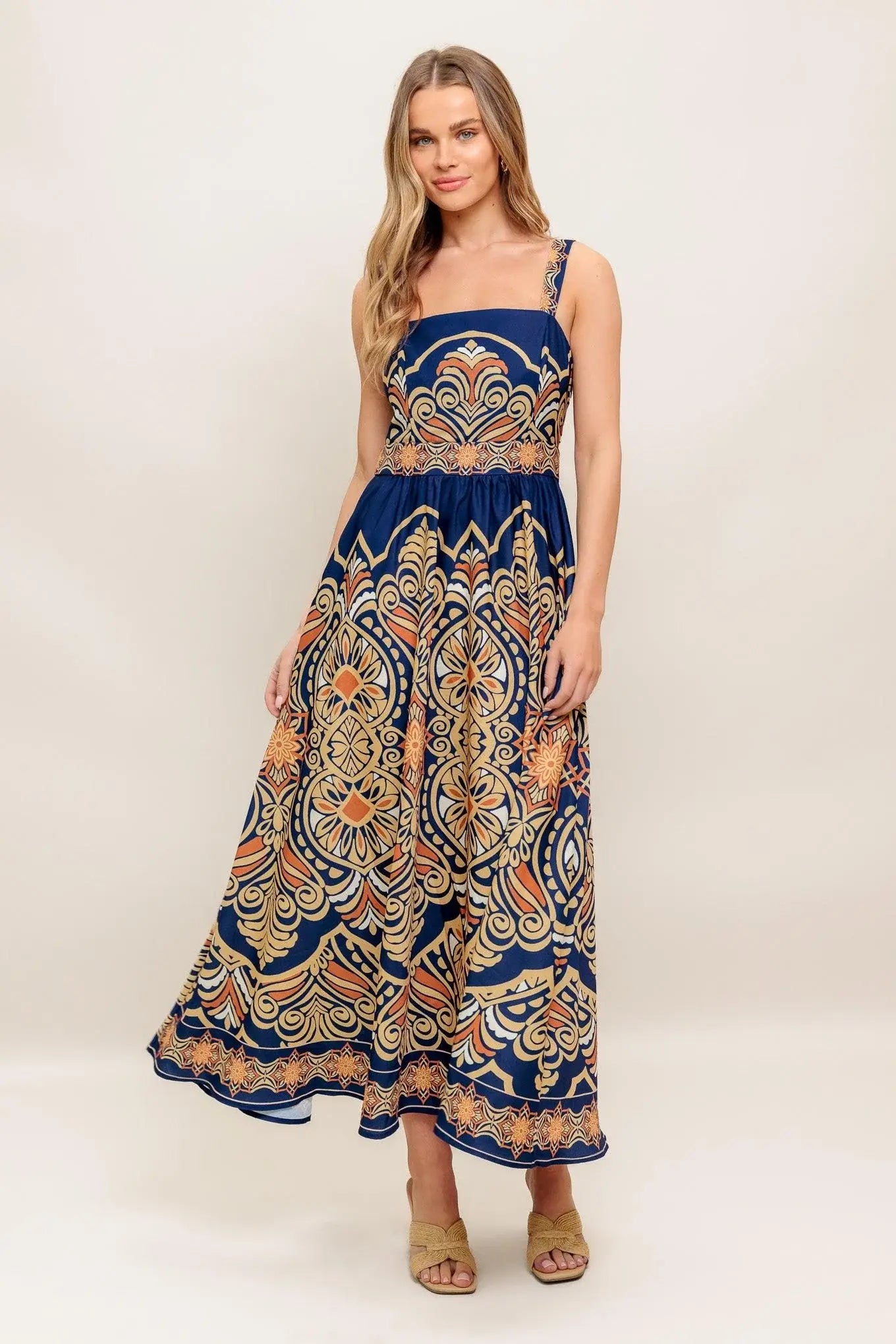 SAHARA DREAMS WOVEN MIDI DRESS - Flying Tomato - Flyclothing LLC