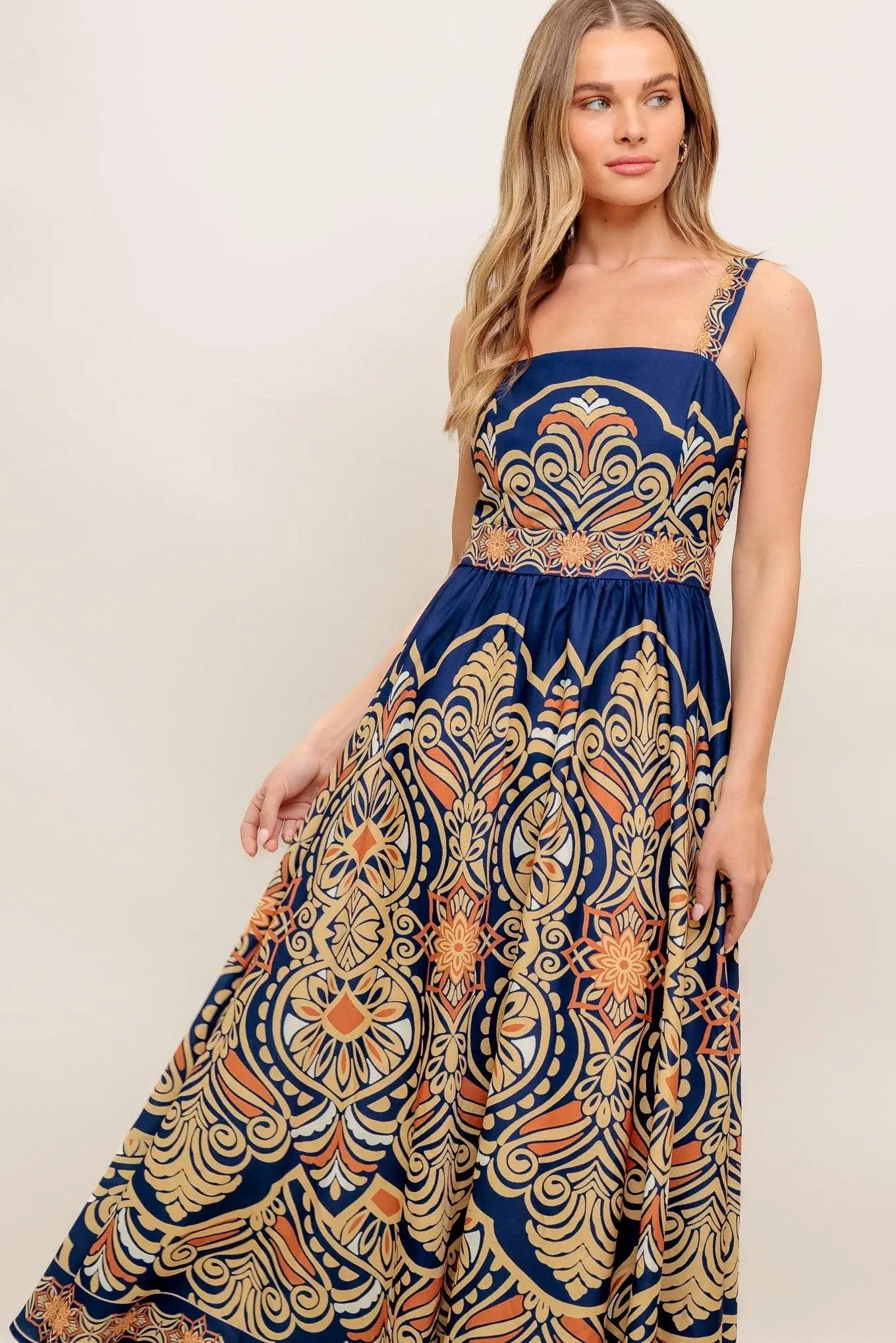 SAHARA DREAMS WOVEN MIDI DRESS - Flying Tomato - Flyclothing LLC