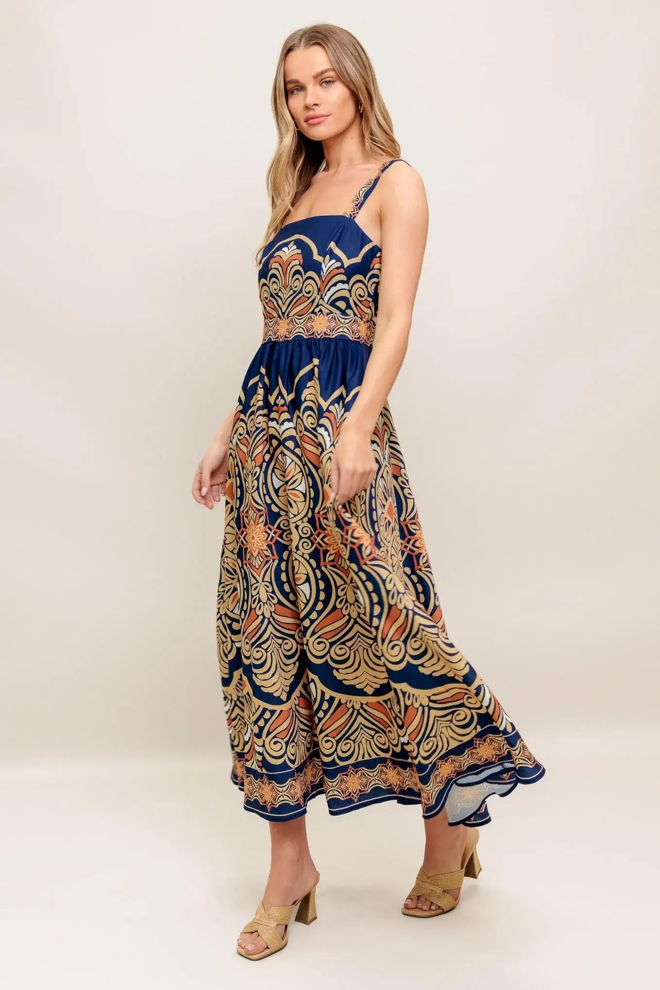 SAHARA DREAMS WOVEN MIDI DRESS - Flying Tomato - Flyclothing LLC