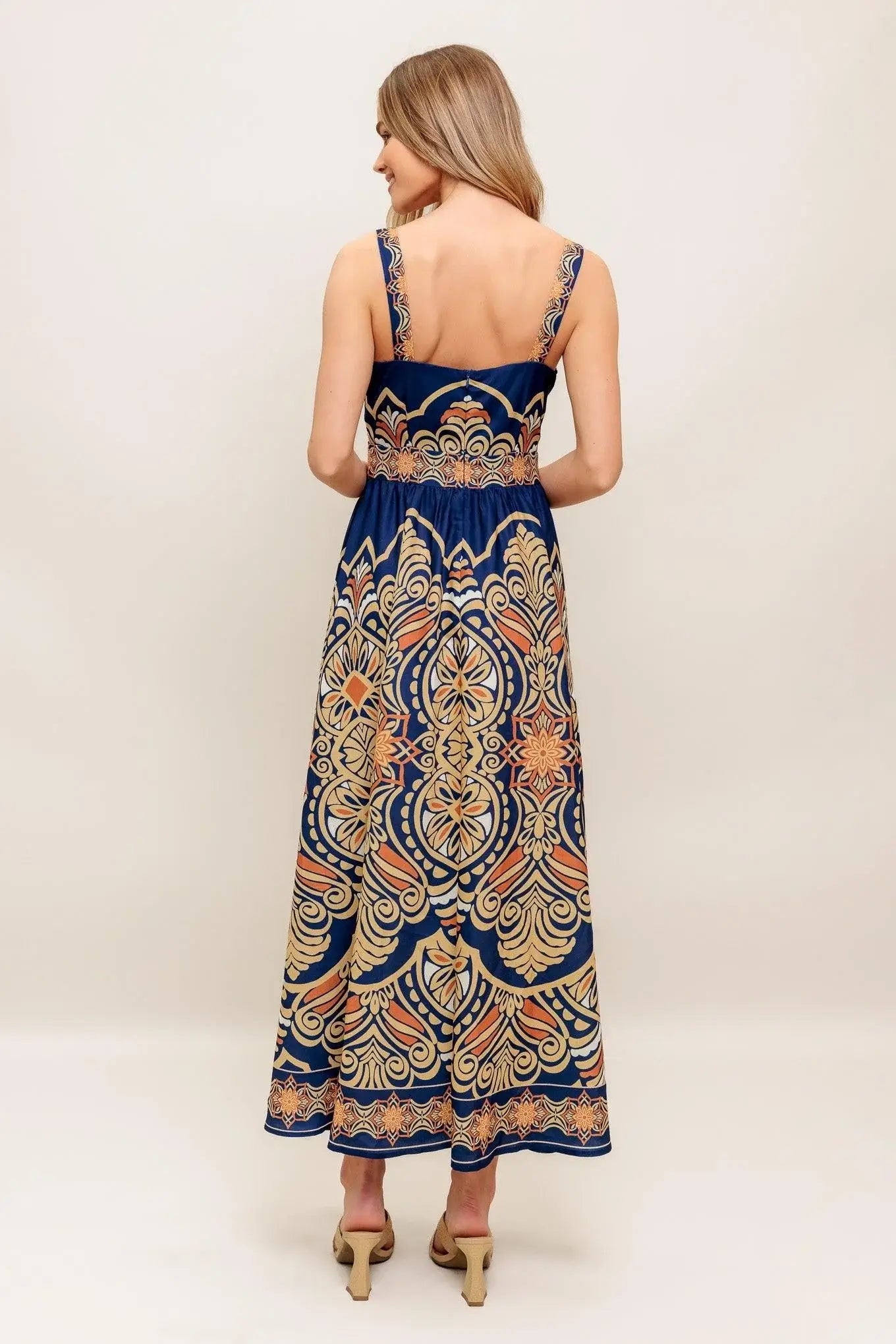 SAHARA DREAMS WOVEN MIDI DRESS - Flying Tomato - Flyclothing LLC