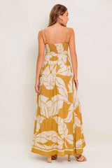 HEART OF HYDRANGEA WOVEN MAXI DRESS - Flying Tomato - Flyclothing LLC
