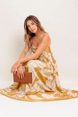 HEART OF HYDRANGEA WOVEN MAXI DRESS - Flying Tomato - Flyclothing LLC