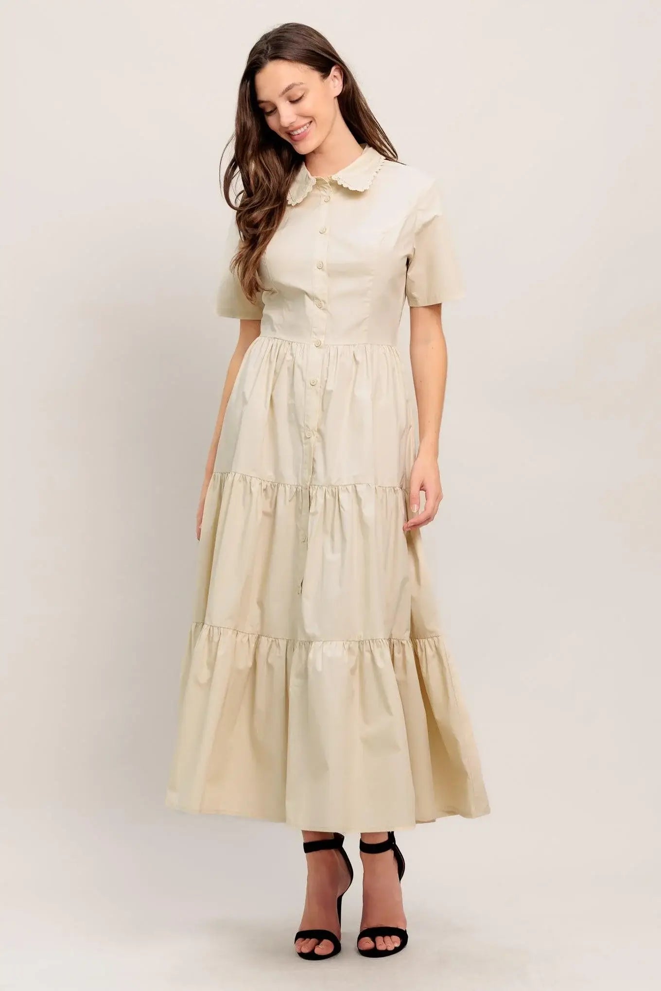 WORTH THE WAIT WOVEN MIDI DRESS - Flying Tomato - Flyclothing LLC