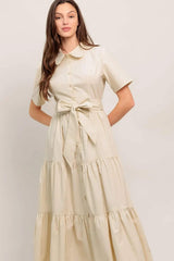 WORTH THE WAIT WOVEN MIDI DRESS - Flying Tomato - Flyclothing LLC