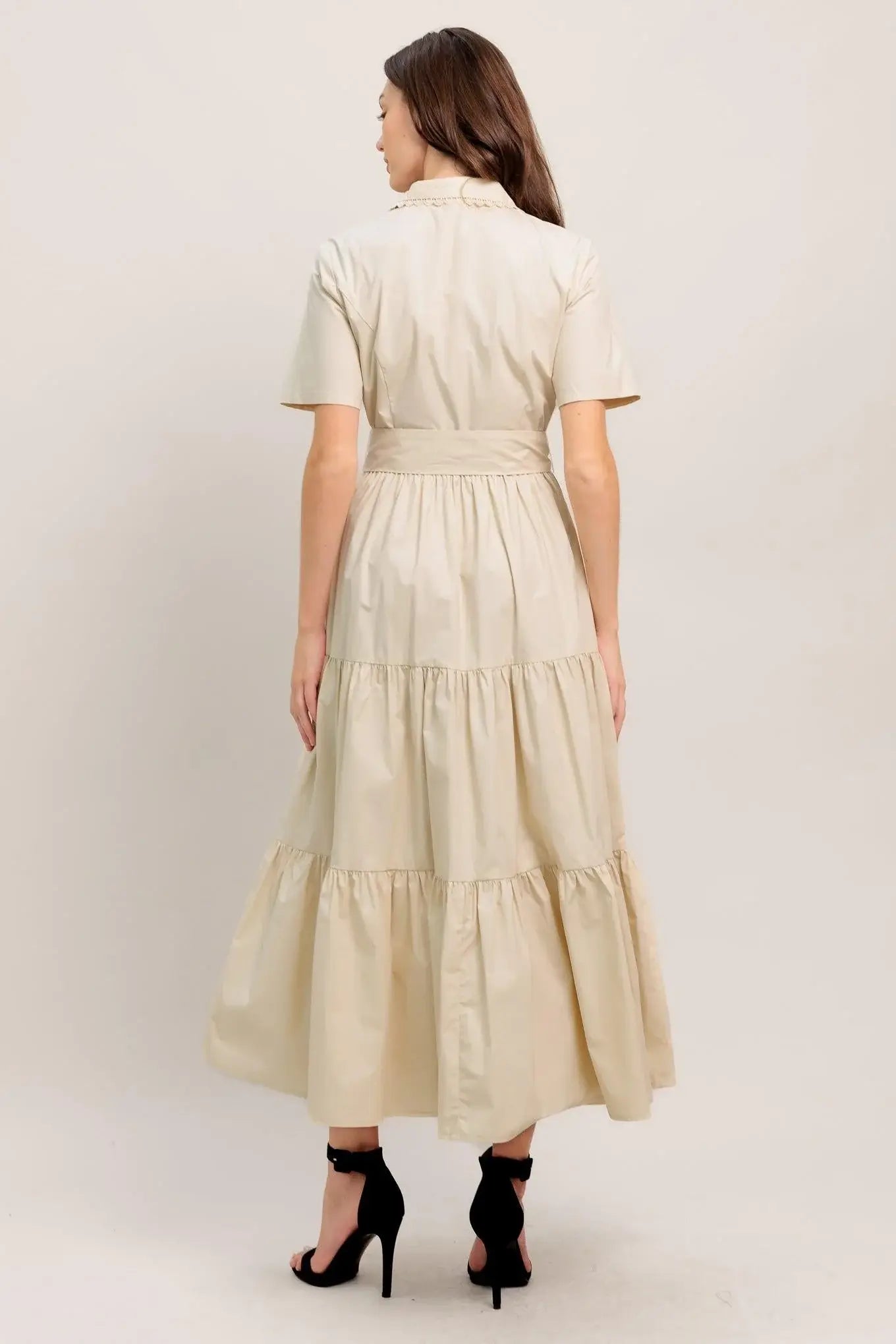 WORTH THE WAIT WOVEN MIDI DRESS - Flying Tomato - Flyclothing LLC
