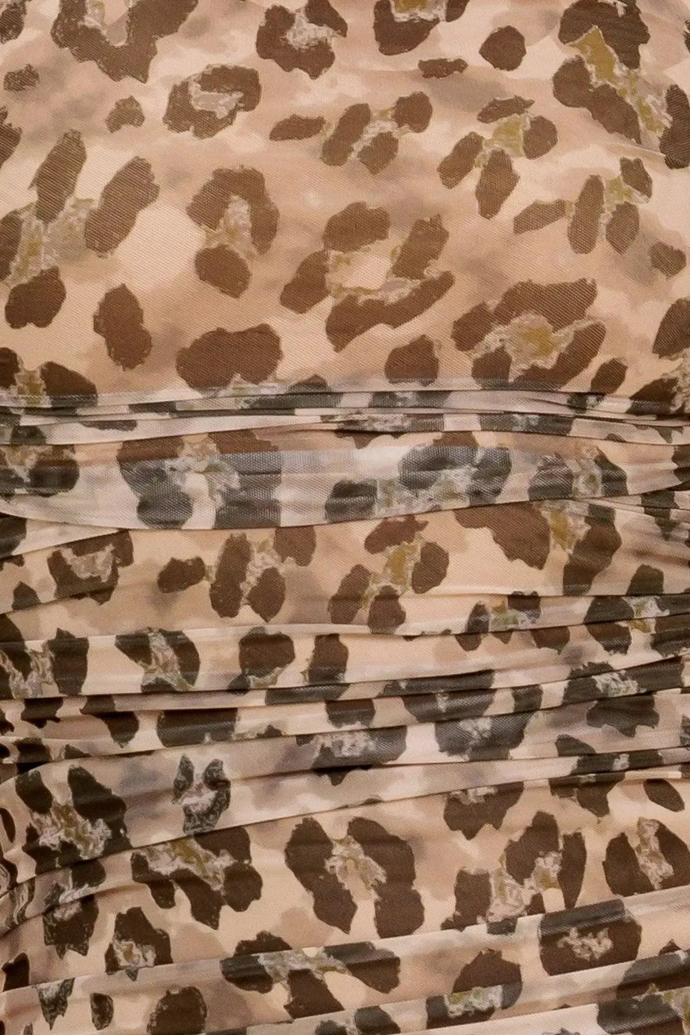 WILD INSTINCT LEOPARD POWER MESH MIDI DRESS - Flying Tomato - Flyclothing LLC