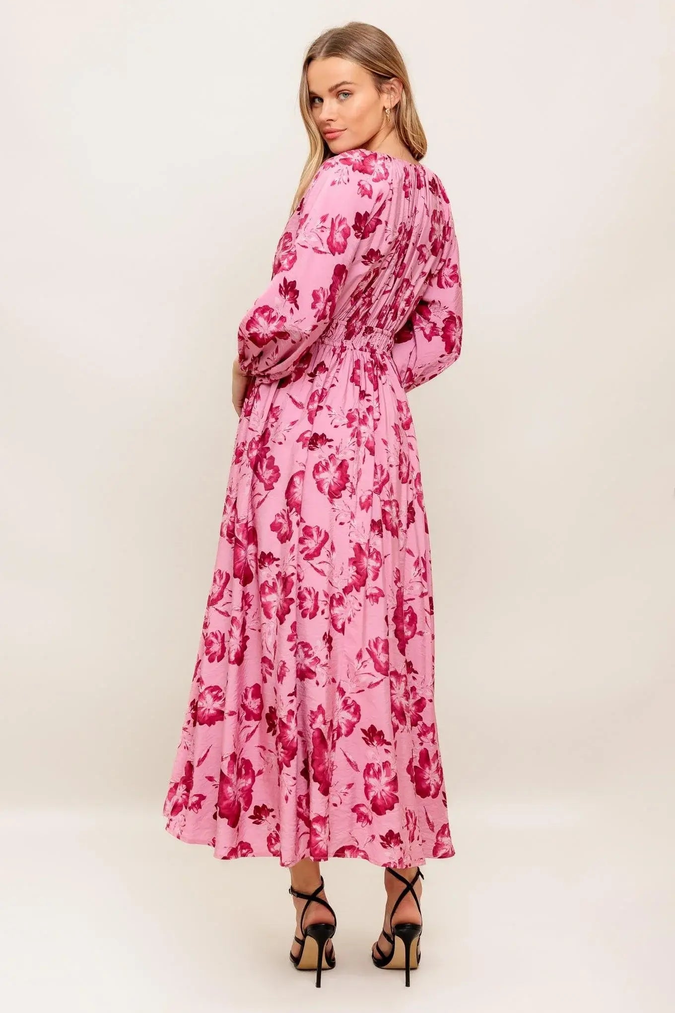 HONEY BUN MOUVE WOVEN MIDI DRESS - Flying Tomato - Flyclothing LLC