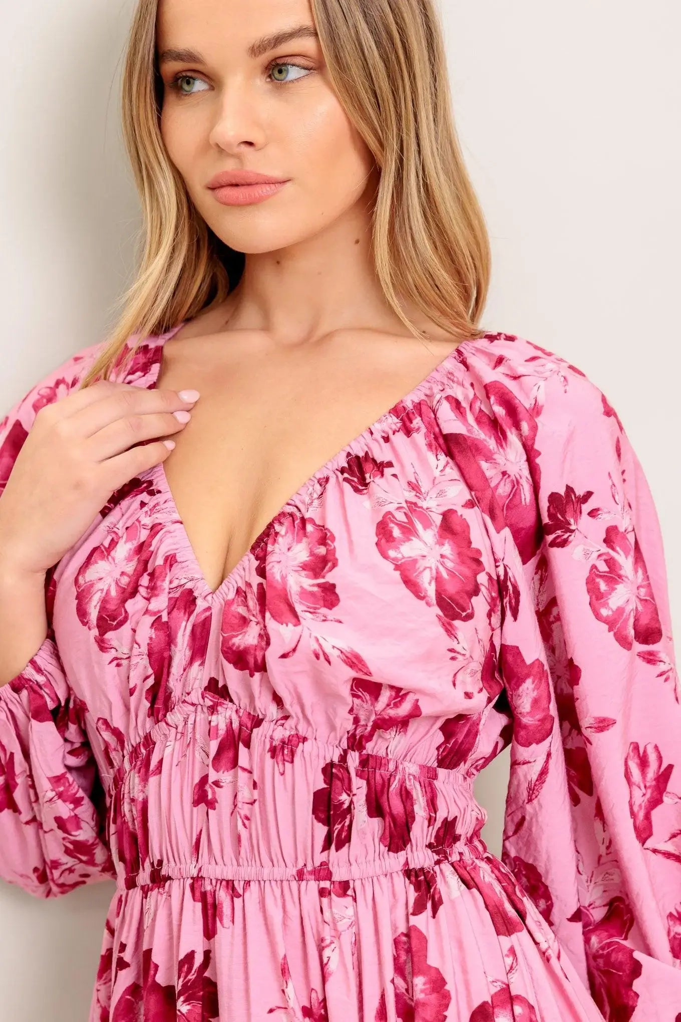 HONEY BUN MOUVE WOVEN MIDI DRESS - Flying Tomato - Flyclothing LLC