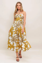 PETITE LOVE WOVEN MIDI DRESS - Flying Tomato - Flyclothing LLC