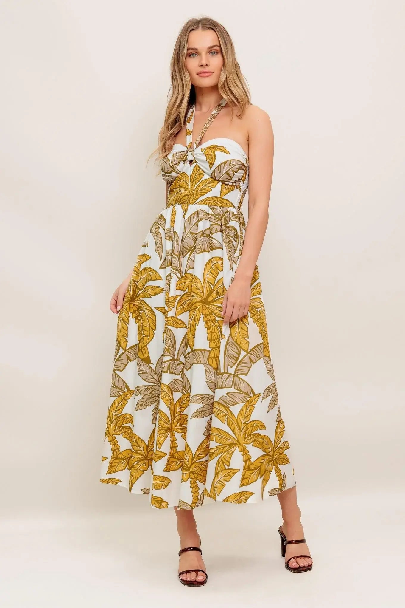 PETITE LOVE WOVEN MIDI DRESS - Flying Tomato - Flyclothing LLC