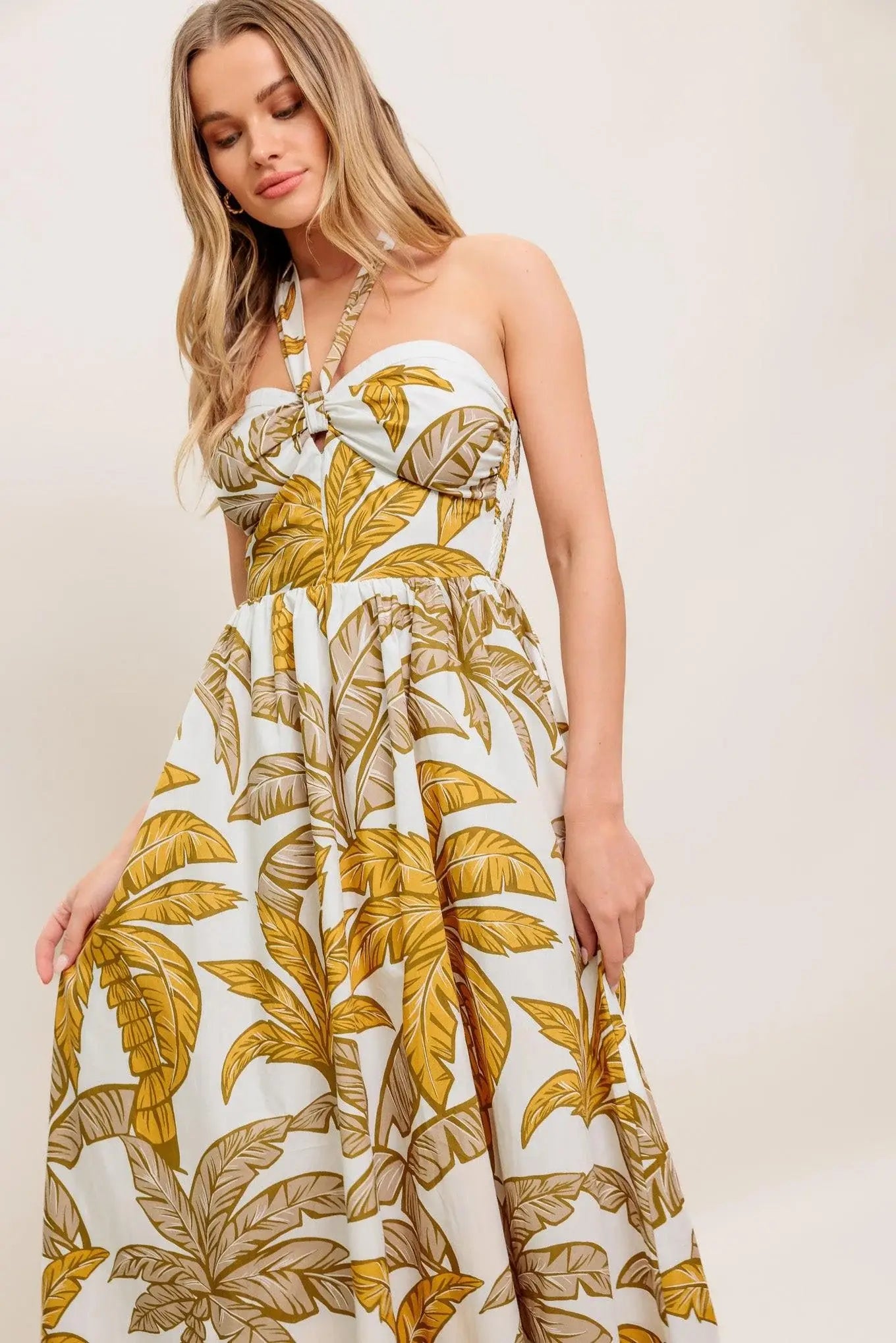 PETITE LOVE WOVEN MIDI DRESS - Flying Tomato - Flyclothing LLC