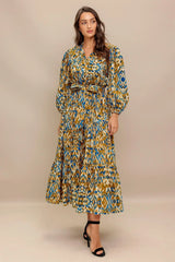 TERRA VISION WOVEN MIDI DRESS - Flying Tomato - Flyclothing LLC