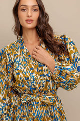 TERRA VISION WOVEN MIDI DRESS - Flying Tomato - Flyclothing LLC