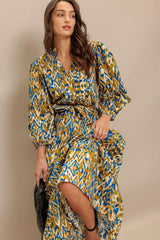 TERRA VISION WOVEN MIDI DRESS - Flying Tomato - Flyclothing LLC