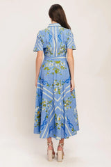 SWEET SOPHISTICATE WOVEN MIDI DRESS - Flying Tomato - Flyclothing LLC