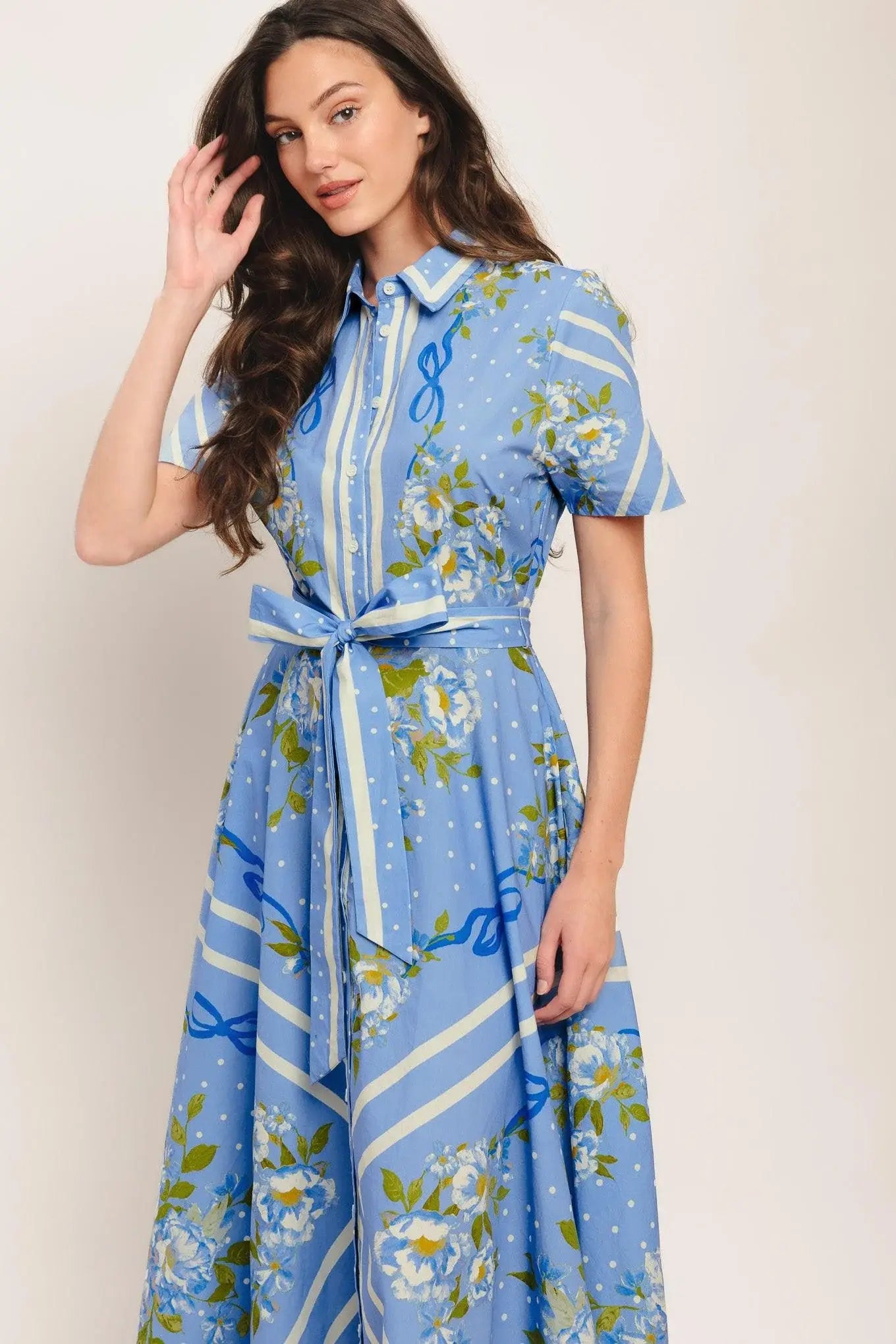 SWEET SOPHISTICATE WOVEN MIDI DRESS - Flying Tomato - Flyclothing LLC