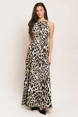 SAVAGE ELEGANCE WOVEN MAXI DRESS - Flying Tomato - Flyclothing LLC