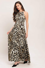 SAVAGE ELEGANCE WOVEN MAXI DRESS - Flying Tomato - Flyclothing LLC