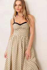 POLKA PASSION WOVEN MAXI DRESS - Flying Tomato - Flyclothing LLC