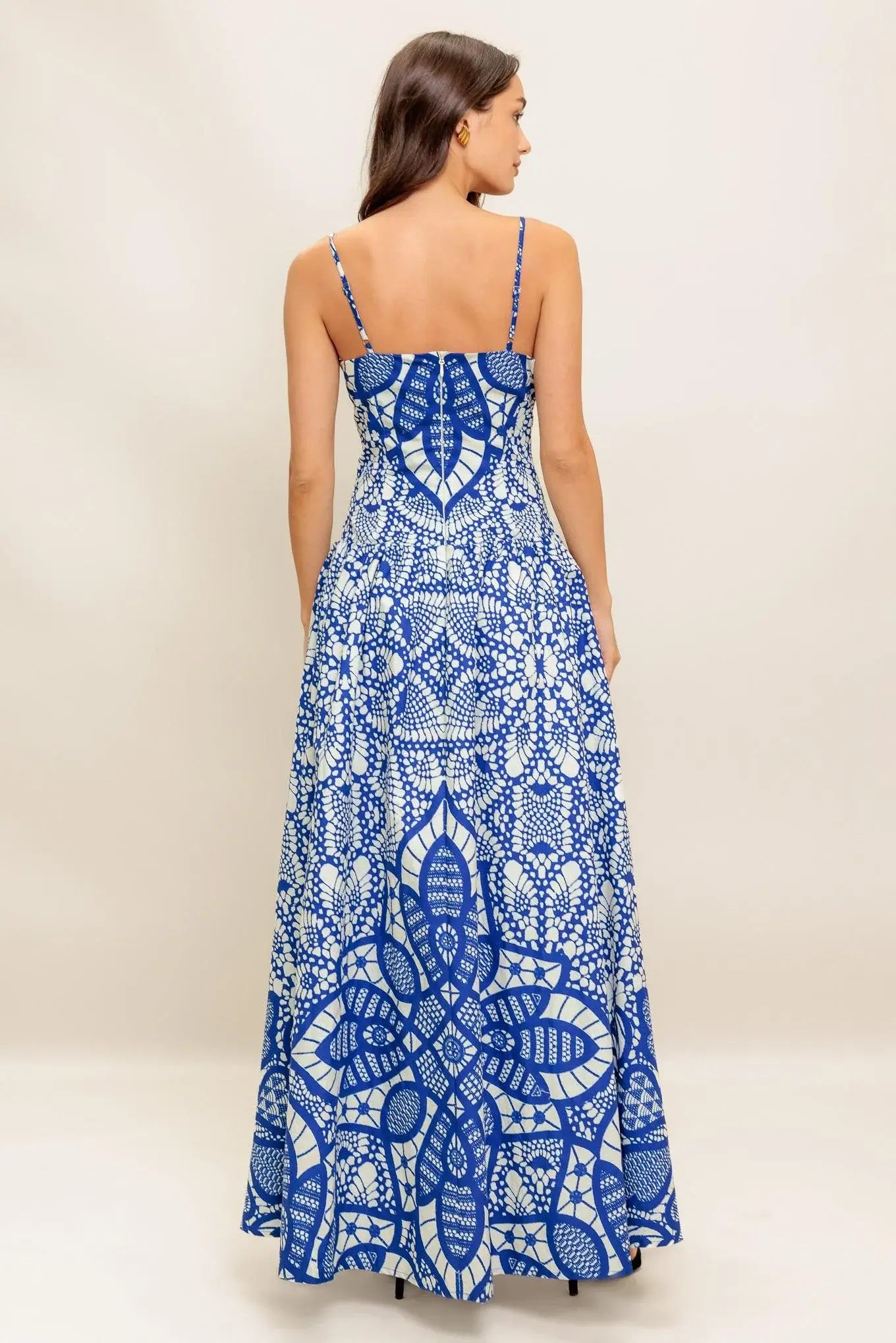 SEA ORNAMENT WOVEN ANKLE DRESS - Flying Tomato - Flyclothing LLC