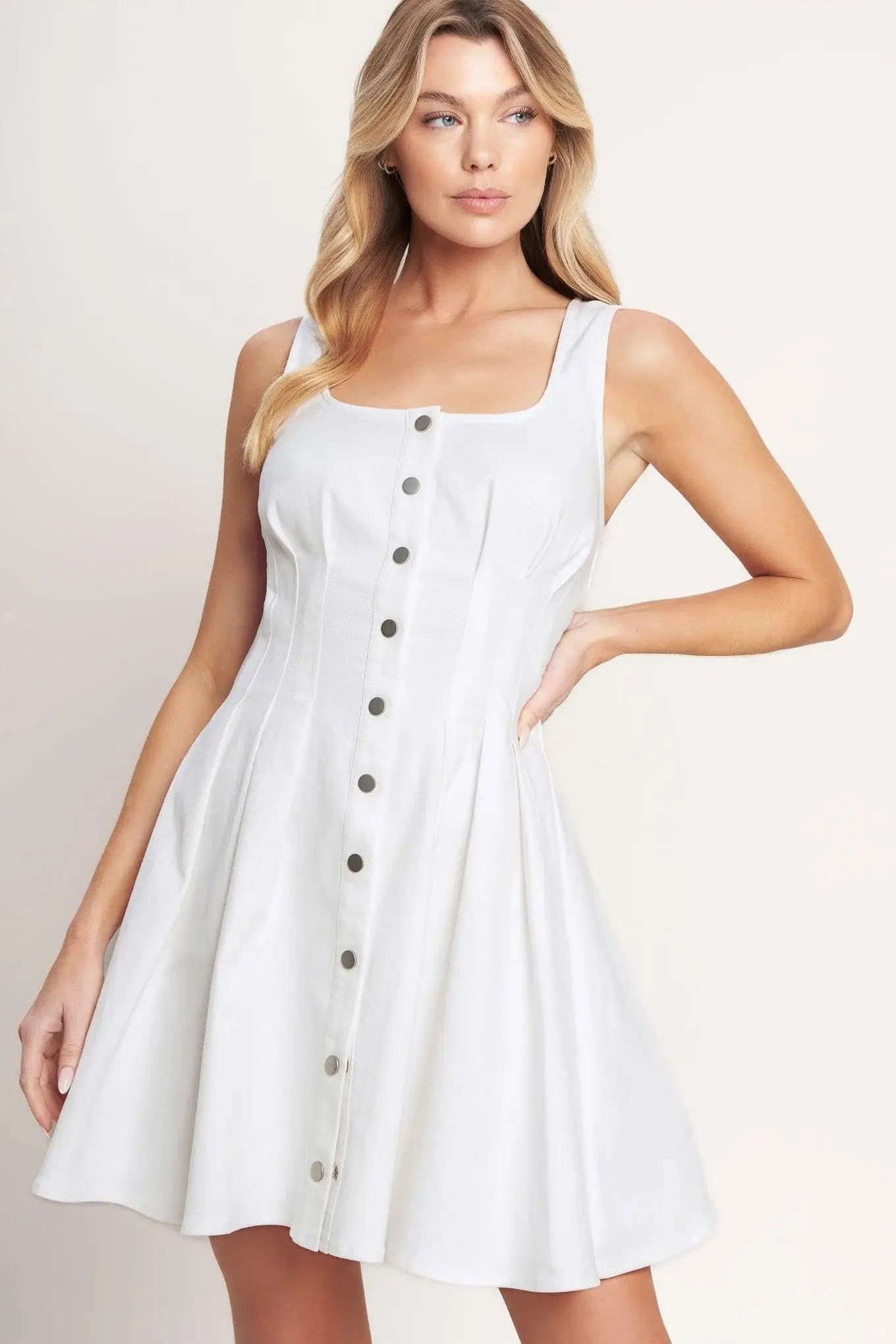 SUMMER PROMISE WOVEN MINI DRESS - Flying Tomato - Flyclothing LLC