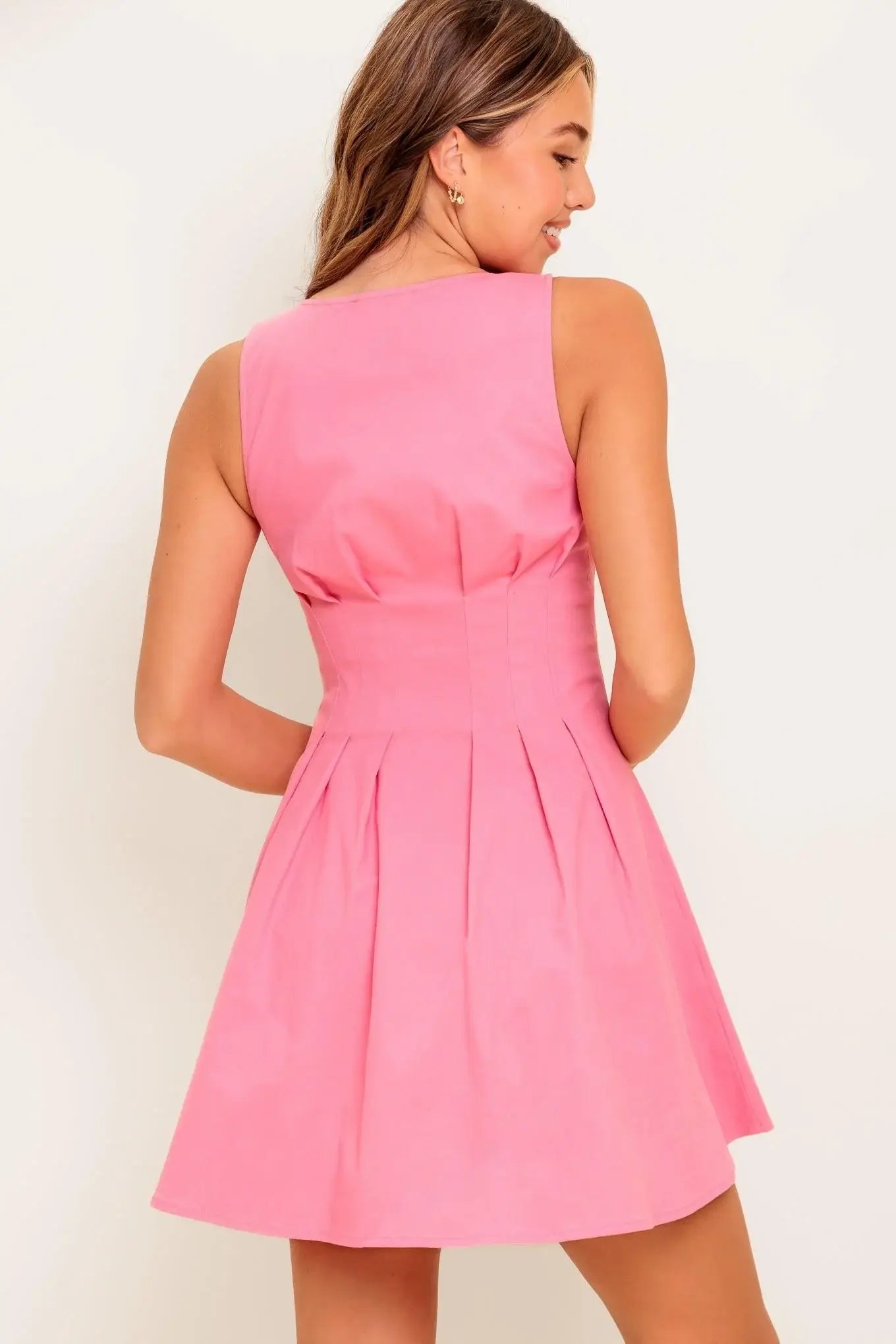 COTTON CANDY DAYS WOVEN MINI DRESS - Flying Tomato - Flyclothing LLC