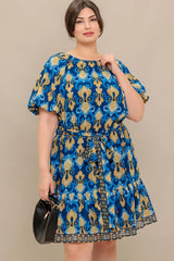 BAROQUE BREEZE WOVEN MINI DRESS - Flying Tomato - Flyclothing LLC