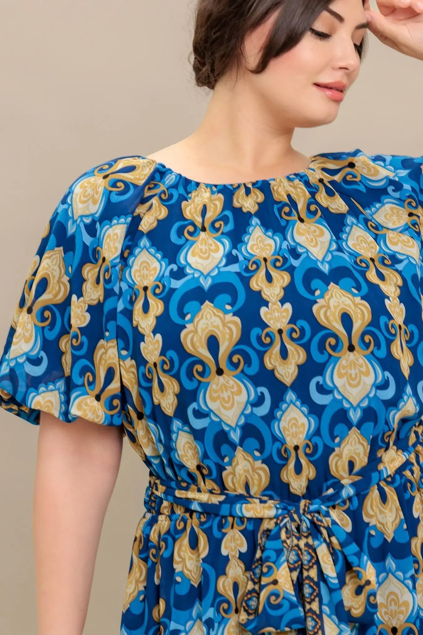 BAROQUE BREEZE WOVEN MINI DRESS - Flying Tomato - Flyclothing LLC