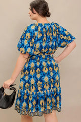 BAROQUE BREEZE WOVEN MINI DRESS - Flying Tomato - Flyclothing LLC
