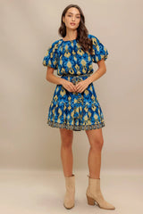 BAROQUE BREEZE WOVEN MINI DRESS - Flying Tomato - Flyclothing LLC