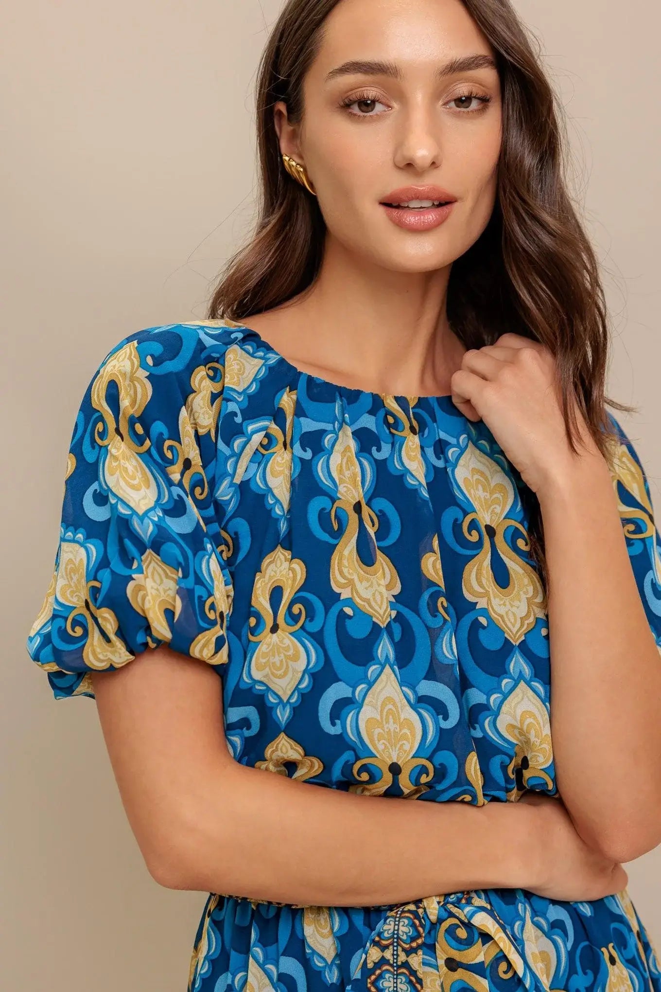 BAROQUE BREEZE WOVEN MINI DRESS - Flying Tomato - Flyclothing LLC