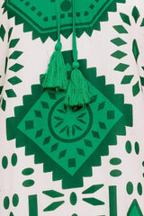 EMERALD TERRA TUNIC WOVEN MINI DRESS - Flying Tomato - Flyclothing LLC