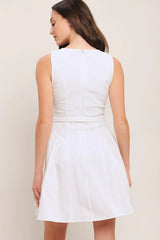 ALYSSA WOVEN MINI DRESS - Flying Tomato - Flyclothing LLC