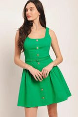 ALYSSA WOVEN MINI DRESS - Flying Tomato - Flyclothing LLC