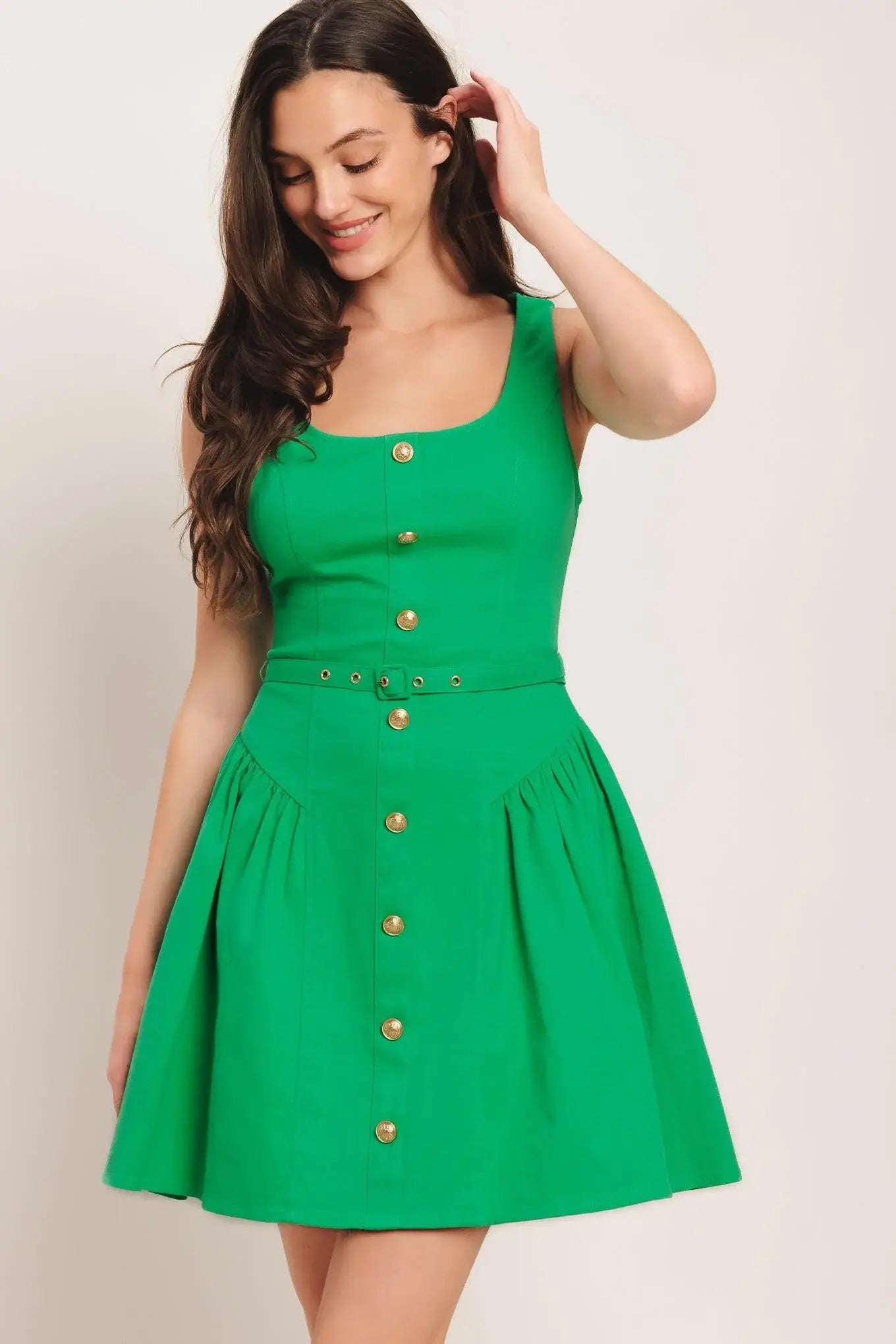 ALYSSA WOVEN MINI DRESS - Flying Tomato - Flyclothing LLC