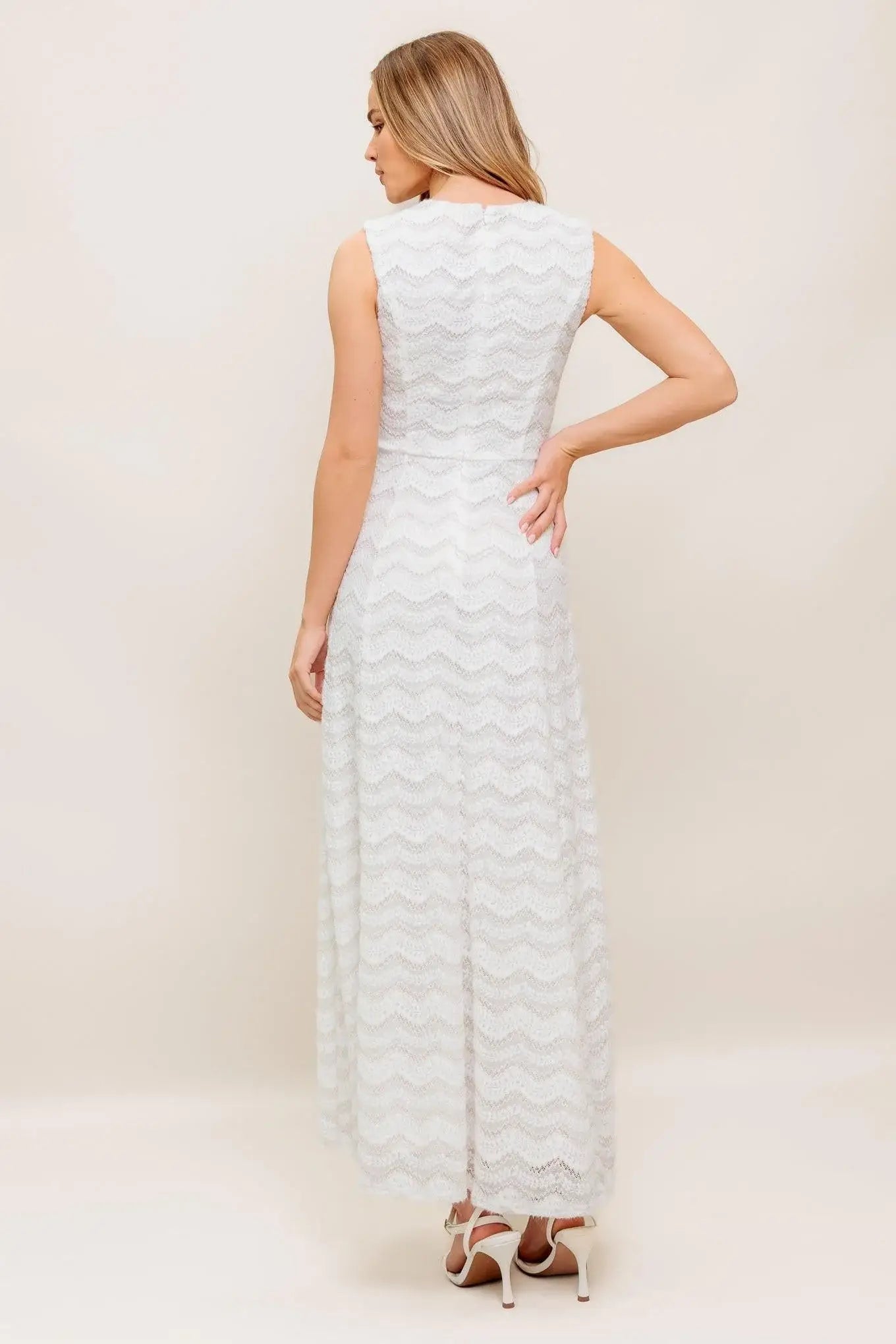 HEARTFELT CREAM WOVEN LACE ANKLE DRESS - Flying Tomato - Flyclothing LLC