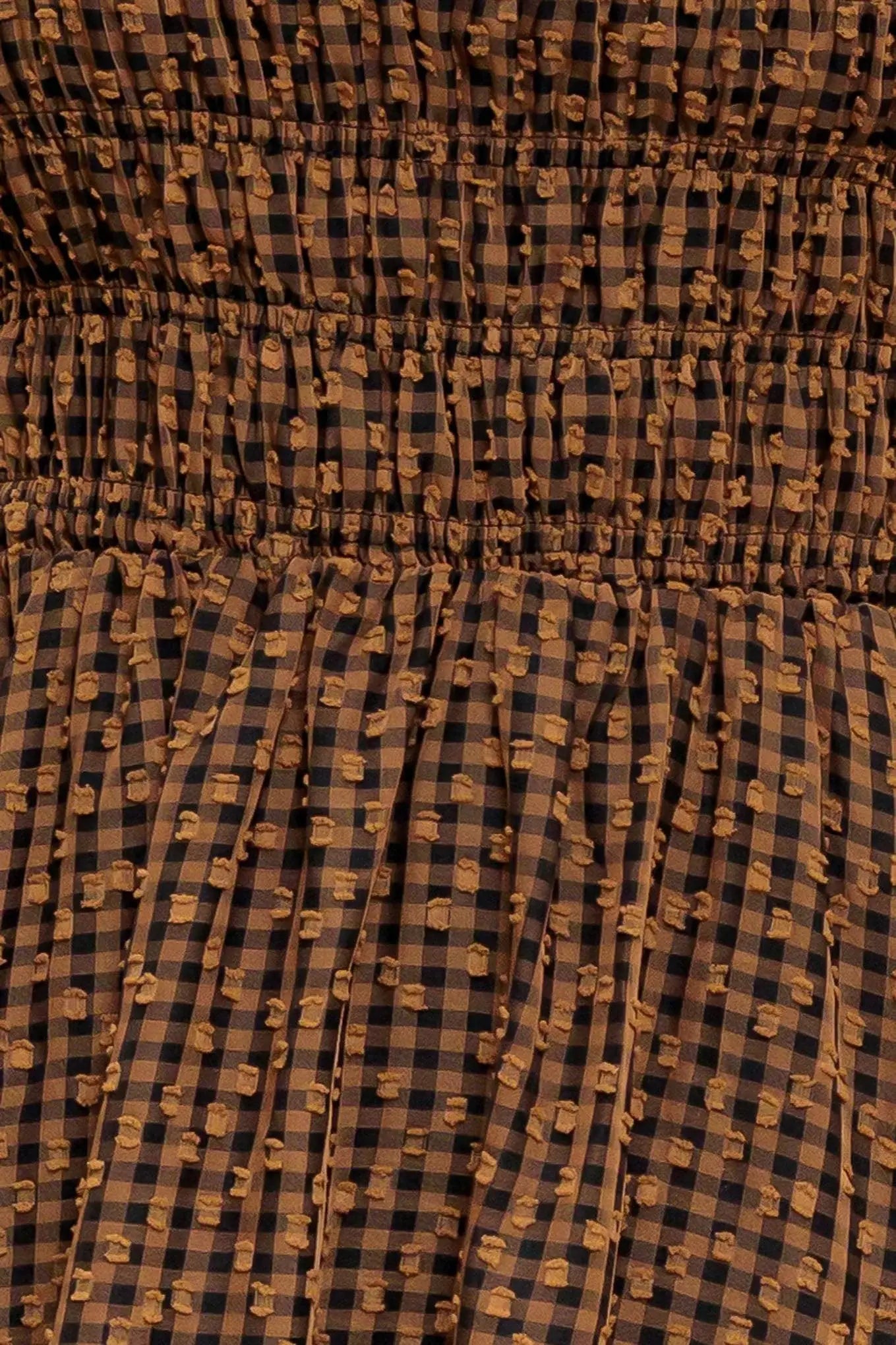 CHECKED DAYDREAM WOVEN MIDI DRESS - Flying Tomato - Flyclothing LLC
