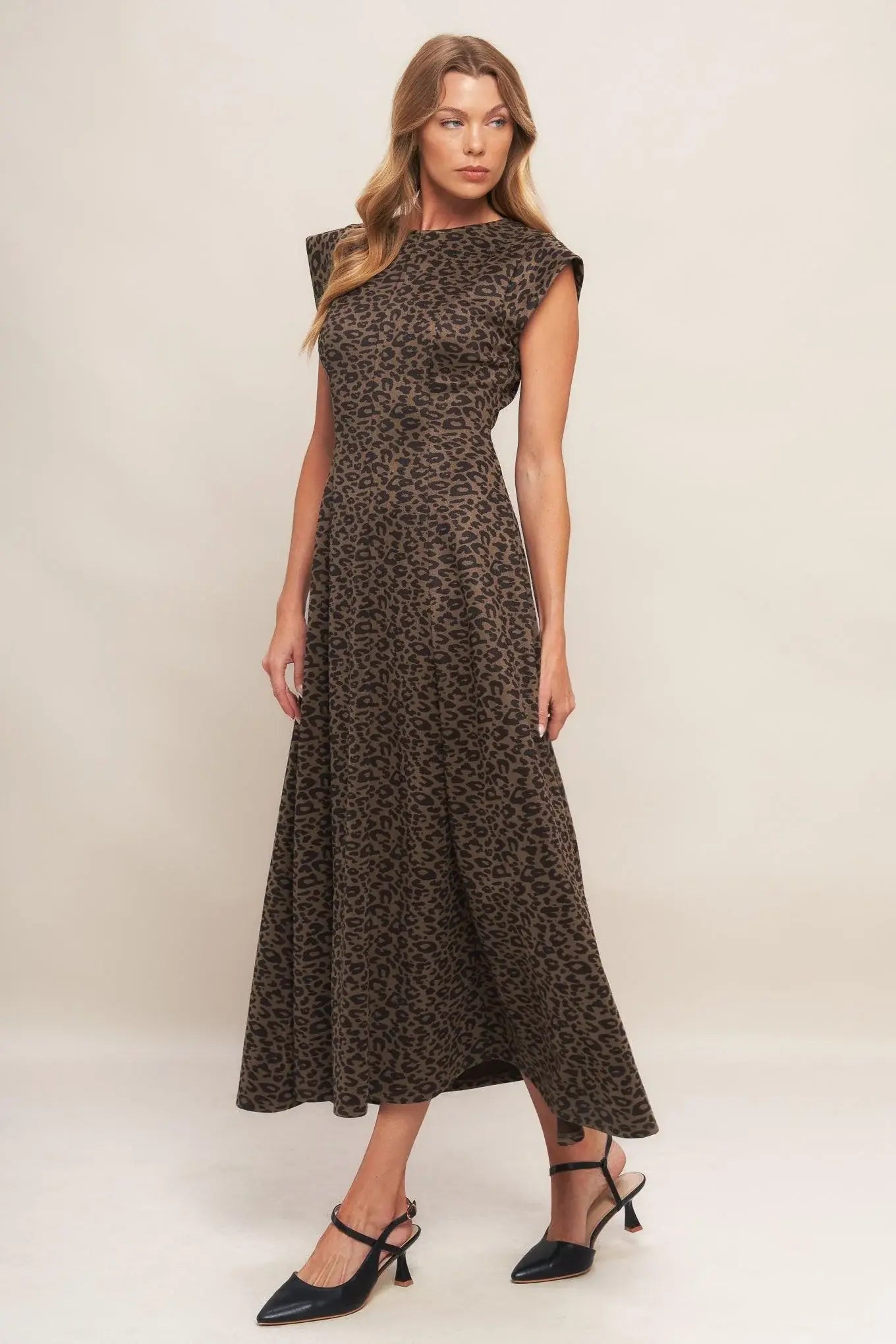 URBAN JUNGLE GLAM SUEDED KNIT MIDI DRESS - Flying Tomato - Flyclothing LLC