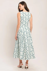 BLOOM COLUMN WOVEN MIDI DRESS - Flying Tomato - Flyclothing LLC