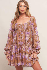 WESTERN GARDEN GIRL WOVEN MINI DRESS - Flying Tomato - Flyclothing LLC