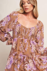 WESTERN GARDEN GIRL WOVEN MINI DRESS - Flying Tomato - Flyclothing LLC