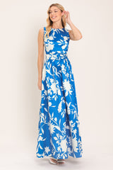 SAPPHIRE FANTASY BLUE WOVEN MAXI DRESS