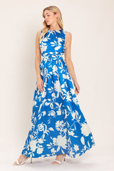 SAPPHIRE FANTASY BLUE WOVEN MAXI DRESS