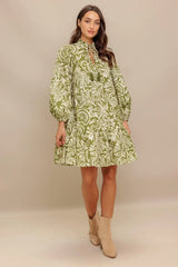 FLORENCE FLAIR WOVEN MINI DRESS - Flying Tomato - Flyclothing LLC