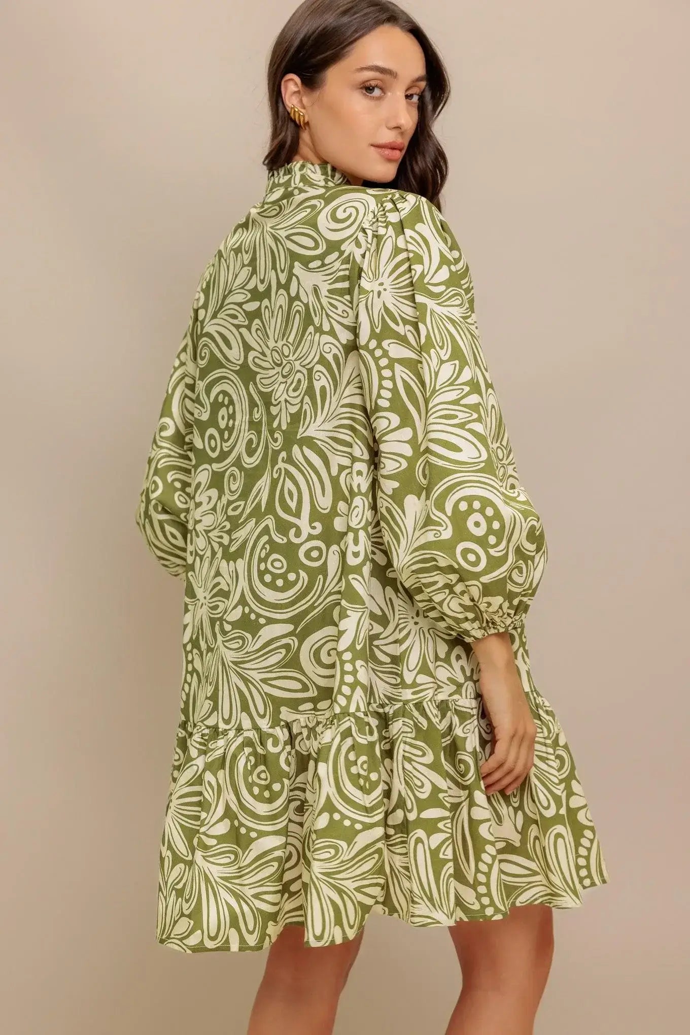 FLORENCE FLAIR WOVEN MINI DRESS - Flying Tomato - Flyclothing LLC