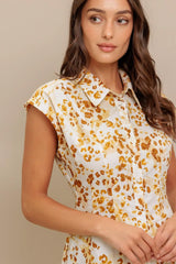 BUTTERCUP KISS WOVEN MIDI DRESS - Flying Tomato - Flyclothing LLC