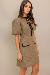 MADEMOISELLE MODE WOVEN WEED MINI DRESS - Flying Tomato - Flyclothing LLC